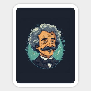 Mark Twain fan club Sticker